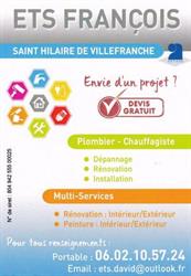 Ets Francois, Saint-Hilaire-de-Villefranche - Horaires d'ouverture