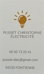 Pusset Christophe, Fontienne - Horaires d'ouverture