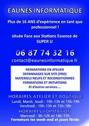 EAUNES INFORMATIQUE, Eaunes - Horaires d'ouverture