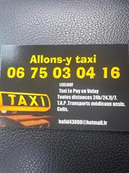 Allons Y Taxi, Le Puy-en-Velay - Horaires d'ouverture