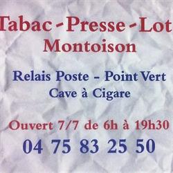 Tabac Presse Loto Montoison, - Horaires d'ouverture