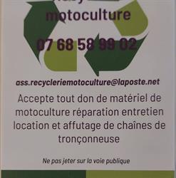 Association Recyclerie Motoculture, Pompignan - Horaires d'ouverture