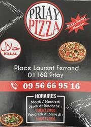 Priay pizza - Horaires d'ouverture