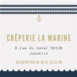 Crêperie la marine, Josselin - Horaires d'ouverture