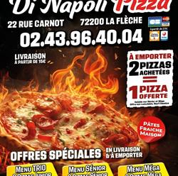 Di Napoli Pizza, La Flèche - Horaires d'ouverture