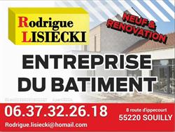 Entreprise du bâtiment LISIECKI RODRIGUE, Souilly - Horaires d'ouverture