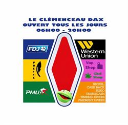 Tabac Presse Fdj Vap Pmu Western Union Nickel Le Clémenceau Dax, - Horaires d'ouverture