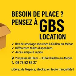 GBS - Box Stockage, Gaillan-en-Médoc - Horaires d'ouverture