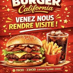 Burger California, Paris - Horaires d'ouverture