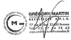 Grégory MARTIN ARCHITECTE, Branne - Horaires d'ouverture