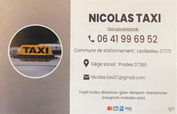 Nicolas Taxi, Prades - Horaires d'ouverture