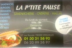 La P'tite Pause, Versailles - Horaires d'ouverture
