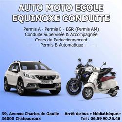 Equinoxe Conduite, Châteauroux - Horaires d'ouverture
