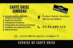 Carte Grise Sundgau ALTKIRCH, Altkirch - Horaires d'ouverture