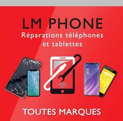LM PHONE réparations de téléphones, tablettes, pc , ordinateurs , Mac, OS, Clermont-l'Hérault - Horaires d'ouverture