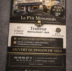 Le P'tit Moyonnais - Horaires d'ouverture