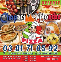 Chapati montbe restaurant pizzeria, Montbéliard - Horaires d'ouverture