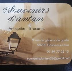 Souvenirs d'Antan Antiquités Brocante, Cosne-Cours-sur-Loire - Horaires d'ouverture
