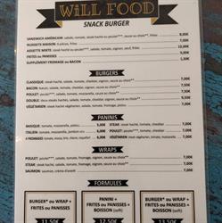 Will food Burger Antibes - Horaires d'ouverture