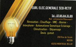 Elec . Générale Seb-retif, Montreuil-Bellay - Horaires d'ouverture