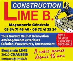 Eurl Lime B Constructions, Chaussin - Horaires d'ouverture