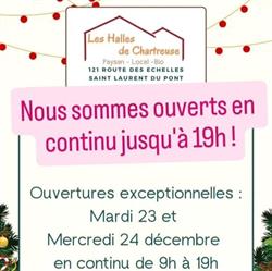 Les Halles de Chartreuse, Saint-Laurent-du-Pont - Horaires d'ouverture