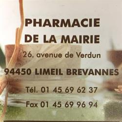 Pharmacie De La Mairie, Limeil-Brévannes - Horaires d'ouverture