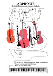 Arphonie école de musique, Paris - Horaires d'ouverture