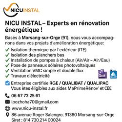 Nicu Instal, Morsang-sur-Orge - Horaires d'ouverture
