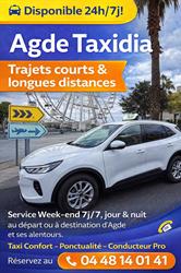Taxidia Taxi, Agde - Horaires d'ouverture
