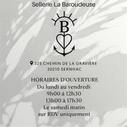La Baroudeuse - Sellière Harnacheuse, Sernhac - Horaires d'ouverture