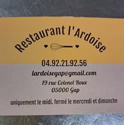 L'ardoise, Gap - Horaires d'ouverture