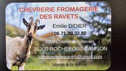 Chevrerie fromagerie des Ravets, Rochefort-Samson - Horaires d'ouverture