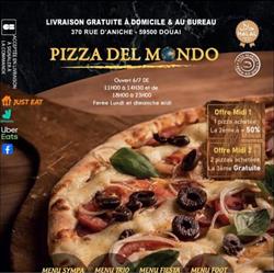 Pizza Del Mondo, Douai - Horaires d'ouverture