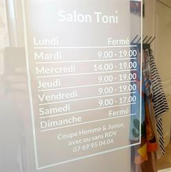 Salon Toni, Saint-Cannat - Horaires d'ouverture