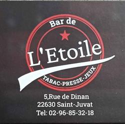 Bar de L'Etoile, Saint-Juvat - Horaires d'ouverture
