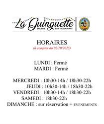 La Guinguette, Hatrize - Horaires d'ouverture