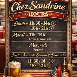 chez Sandrine., Le Mayet-d'Ecole - Horaires d'ouverture