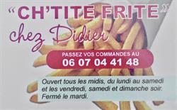 Ch'tite Frite chez Didier, Wavrin - Horaires d'ouverture