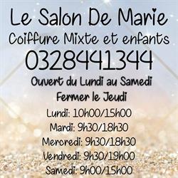 Le Salon De Marie, Renescure - Horaires d'ouverture