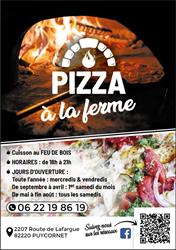 pizza à la ferme, Puycornet - Horaires d'ouverture