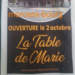 La table de Marie, Morcenx - Horaires d'ouverture