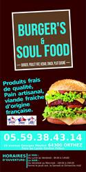 Burger's & Soul Food, Orthez - Horaires d'ouverture