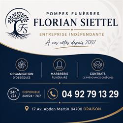 Pompes Funèbres Marbrerie Siettel Oraison - Horaires d'ouverture