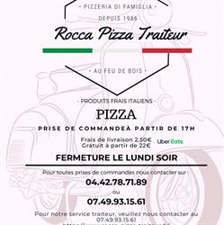 Rocca Pizza traiteur, Rognac - Horaires d'ouverture