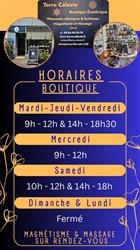 Terre Céleste - boutique Ésotérique, Saint-Just-en-Chevalet - Horaires d'ouverture