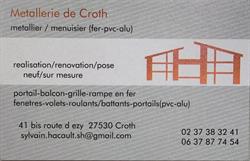 Menuiserie Metallerie de Croth, - Horaires d'ouverture