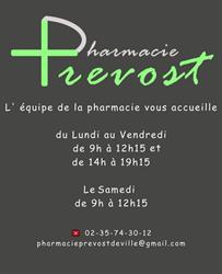 Pharmacie Prevost, Déville-lès-Rouen - Horaires d'ouverture