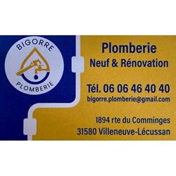 Bigorre Plomberie, Villeneuve-Lécussan - Horaires d'ouverture