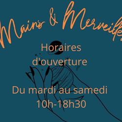 Mains et merveilles, Seclin - Horaires d'ouverture